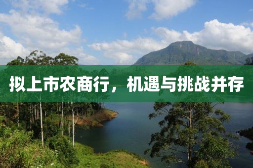 拟上市农商行，机遇与挑战并存