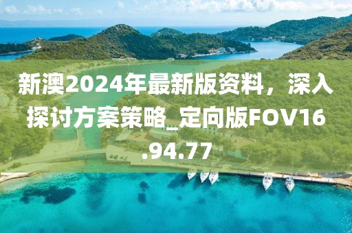 新澳2024年最新版资料，深入探讨方案策略_定向版FOV16.94.77