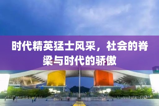 时代精英猛士风采，社会的脊梁与时代的骄傲