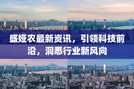 盛娅农最新资讯，引领科技前沿，洞悉行业新风向