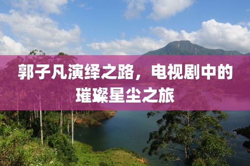 郭子凡演绎之路，电视剧中的璀璨星尘之旅