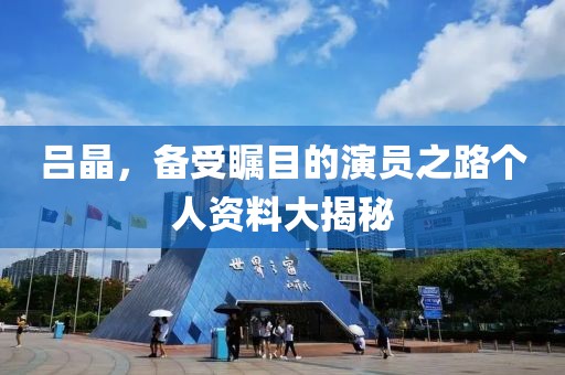 吕晶，备受瞩目的演员之路个人资料大揭秘