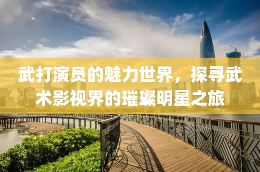 武打演员的魅力世界，探寻武术影视界的璀璨明星之旅