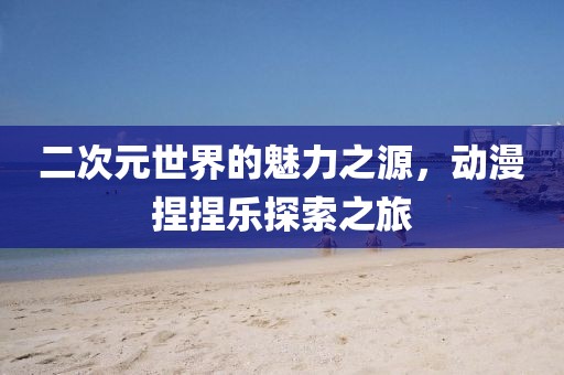 二次元世界的魅力之源，动漫捏捏乐探索之旅
