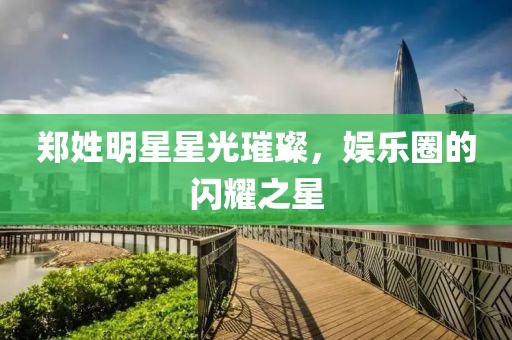郑姓明星星光璀璨，娱乐圈的闪耀之星
