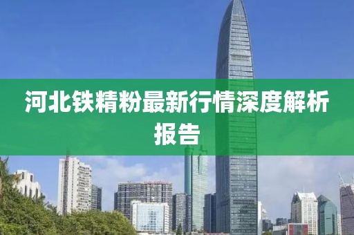 河北铁精粉最新行情深度解析报告