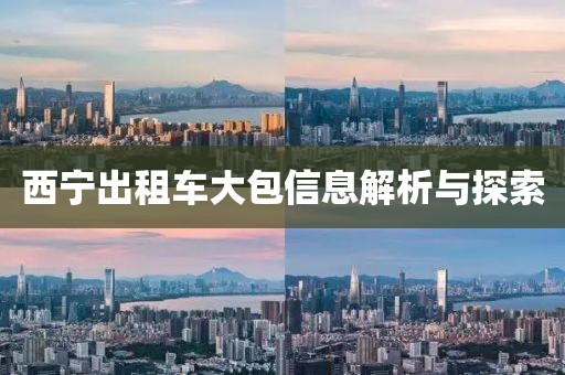 西宁出租车大包信息解析与探索