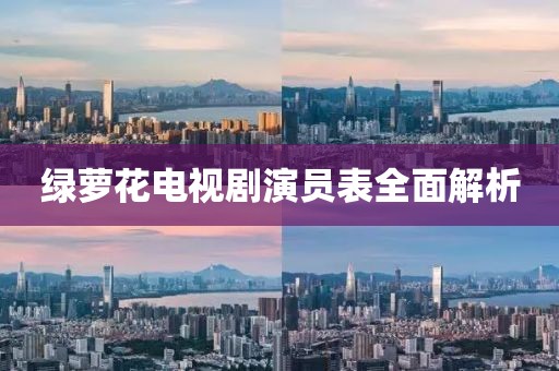绿萝花电视剧演员表全面解析