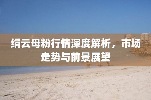 绢云母粉行情深度解析，市场走势与前景展望