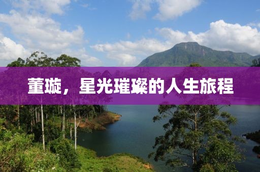 董璇，星光璀璨的人生旅程