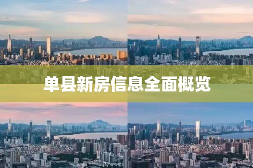 单县新房信息全面概览
