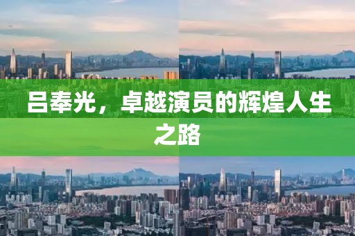 吕奉光，卓越演员的辉煌人生之路