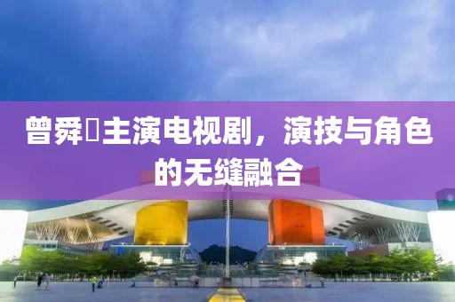 曾舜晞主演电视剧，演技与角色的无缝融合