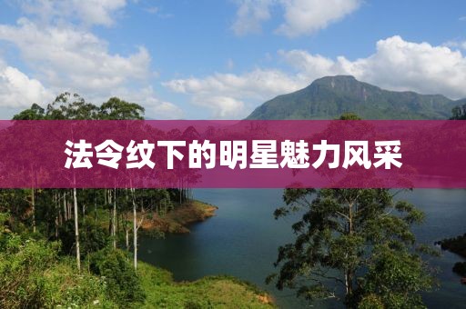法令纹下的明星魅力风采