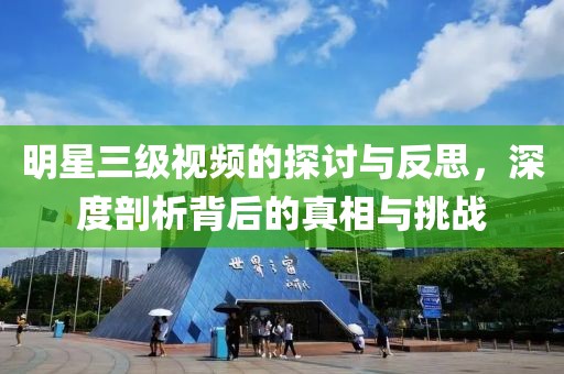 明星三级视频的探讨与反思，深度剖析背后的真相与挑战