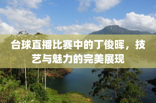 台球直播比赛中的丁俊晖，技艺与魅力的完美展现