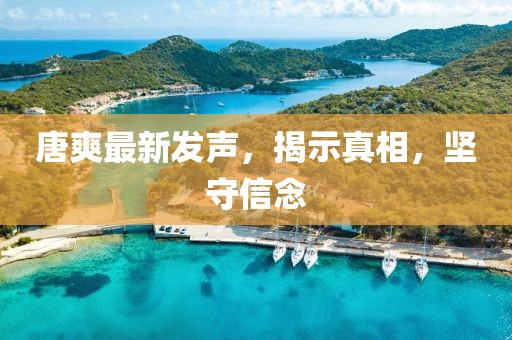 唐爽最新发声，揭示真相，坚守信念