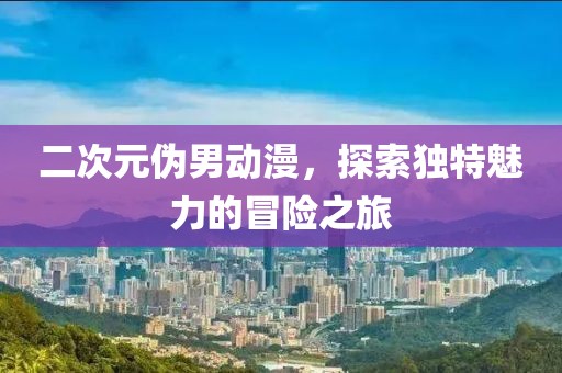 二次元伪男动漫，探索独特魅力的冒险之旅