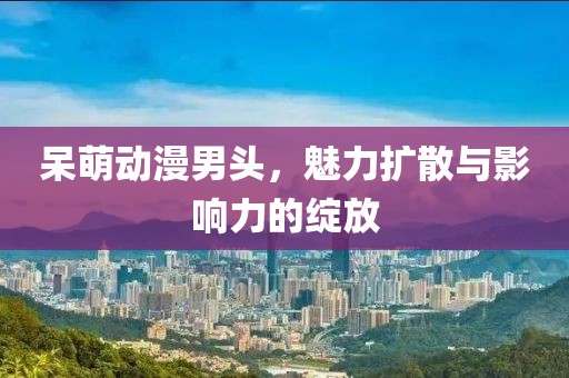 呆萌动漫男头，魅力扩散与影响力的绽放