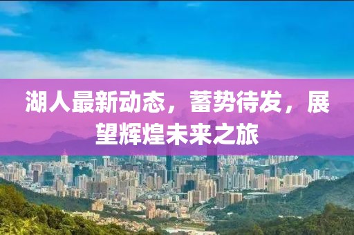 湖人最新动态，蓄势待发，展望辉煌未来之旅