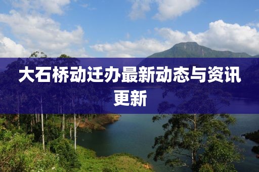大石桥动迁办最新动态与资讯更新