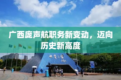 广西庞声航职务新变动，迈向历史新高度
