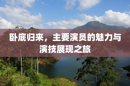 卧底归来，主要演员的魅力与演技展现之旅