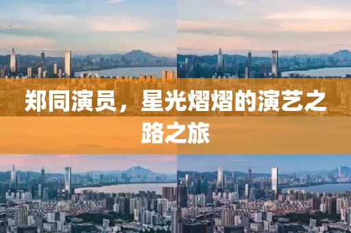 郑同演员，星光熠熠的演艺之路之旅