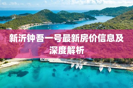 新沂钟吾一号最新房价信息及深度解析