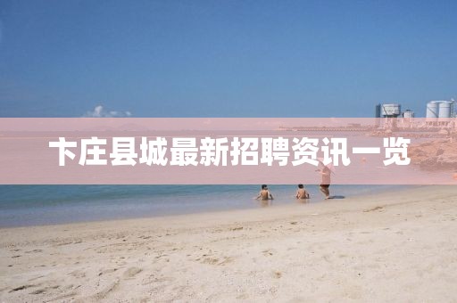 卞庄县城最新招聘资讯一览
