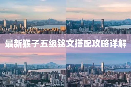最新猴子五级铭文搭配攻略详解