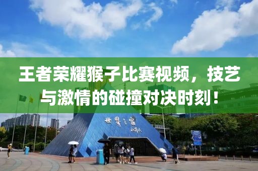 王者荣耀猴子比赛视频，技艺与激情的碰撞对决时刻！