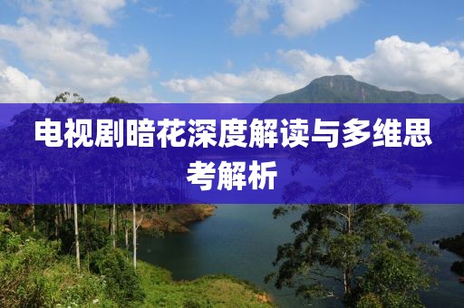 电视剧暗花深度解读与多维思考解析