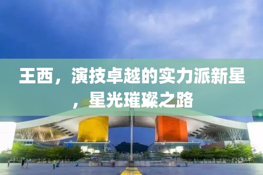 王西，演技卓越的实力派新星，星光璀璨之路