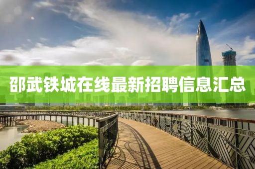 邵武铁城在线最新招聘信息汇总