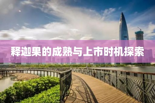 释迦果的成熟与上市时机探索