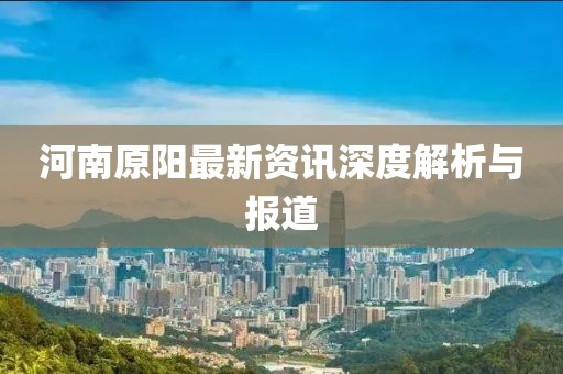 河南原阳最新资讯深度解析与报道
