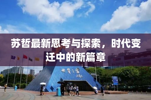 苏哲最新思考与探索，时代变迁中的新篇章