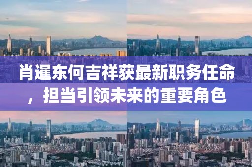 肖暹东何吉祥获最新职务任命，担当引领未来的重要角色