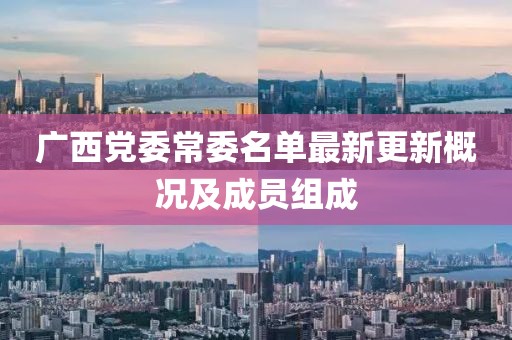 广西党委常委名单最新更新概况及成员组成