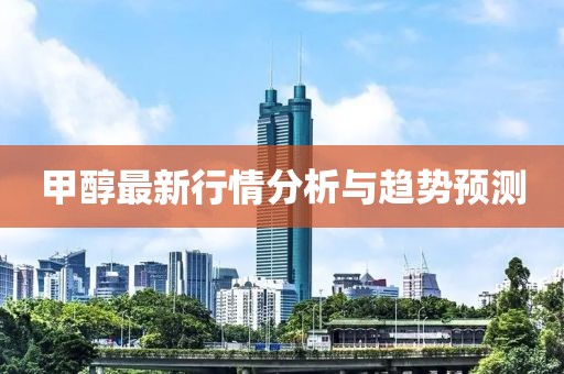 甲醇最新行情分析与趋势预测