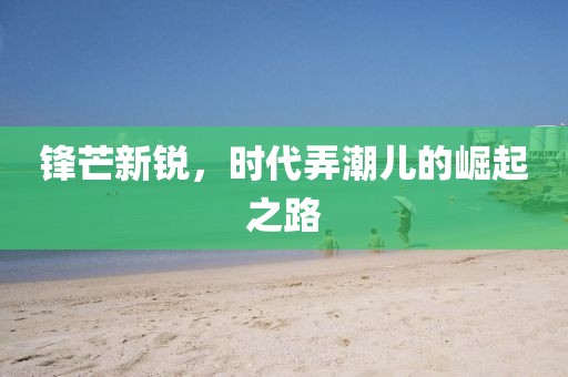 锋芒新锐，时代弄潮儿的崛起之路