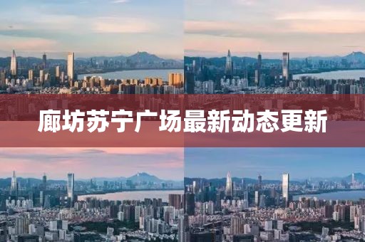 廊坊苏宁广场最新动态更新