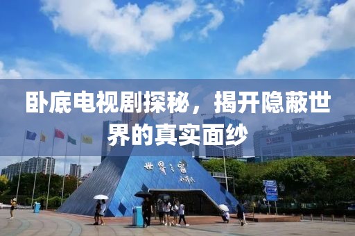 卧底电视剧探秘，揭开隐蔽世界的真实面纱