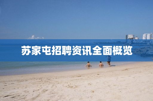 苏家屯招聘资讯全面概览