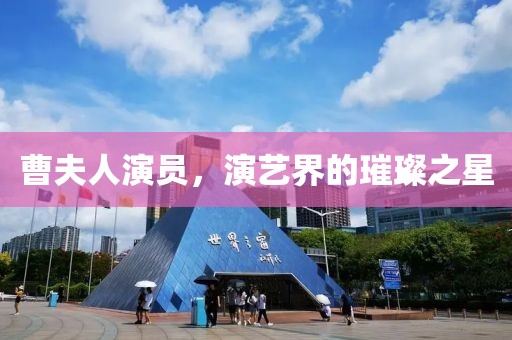 曹夫人演员，演艺界的璀璨之星