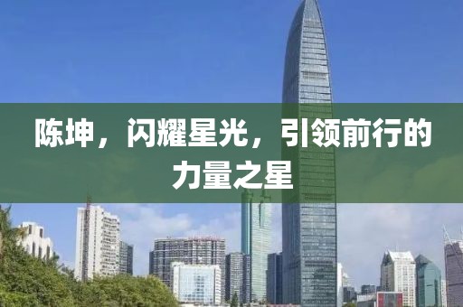 陈坤，闪耀星光，引领前行的力量之星