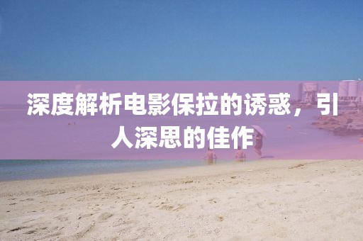 深度解析电影保拉的诱惑，引人深思的佳作