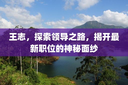 王志，探索领导之路，揭开最新职位的神秘面纱