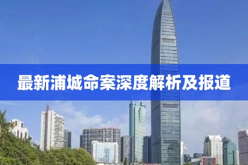 最新浦城命案深度解析及报道